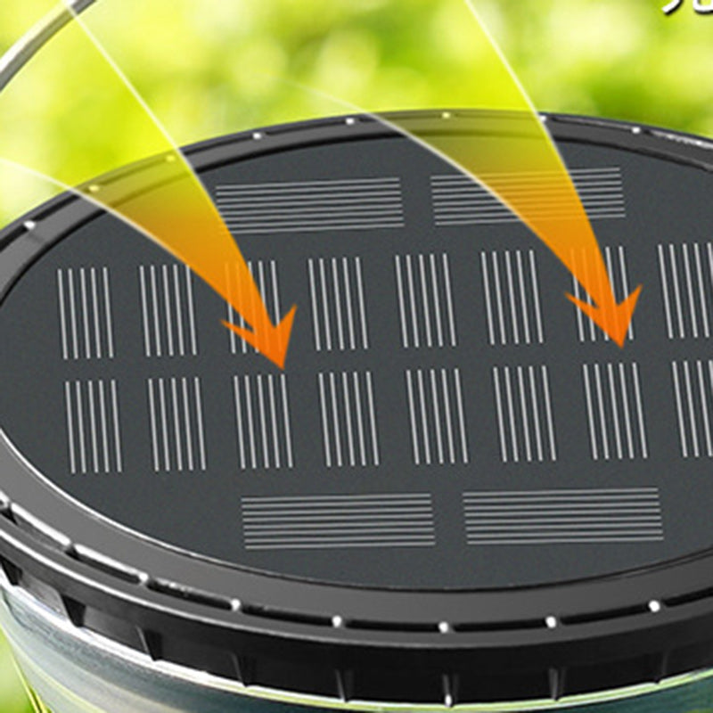 Modern Minimalist Solar Waterproof Cone Filigree PC ABS LED Pendelleuchte Für Garten | Brehn