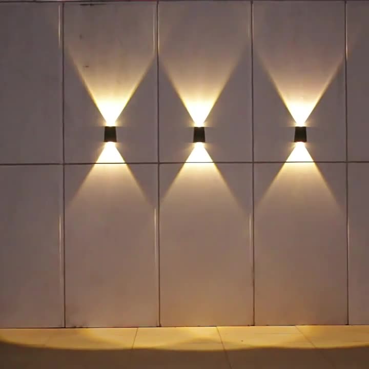Moderner Minimalistischer Solar Wasserfester Trapezförmiger Rechteckiger ABS PVC LED Außenwandleuchten Lampe Für Garten | Brehn