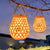 Traditionelles Chinesisches Solar-Wasserdicht Oval Rund Hollow Mesh ABS LED Außen Landschaftslicht Für Garten | Brehn