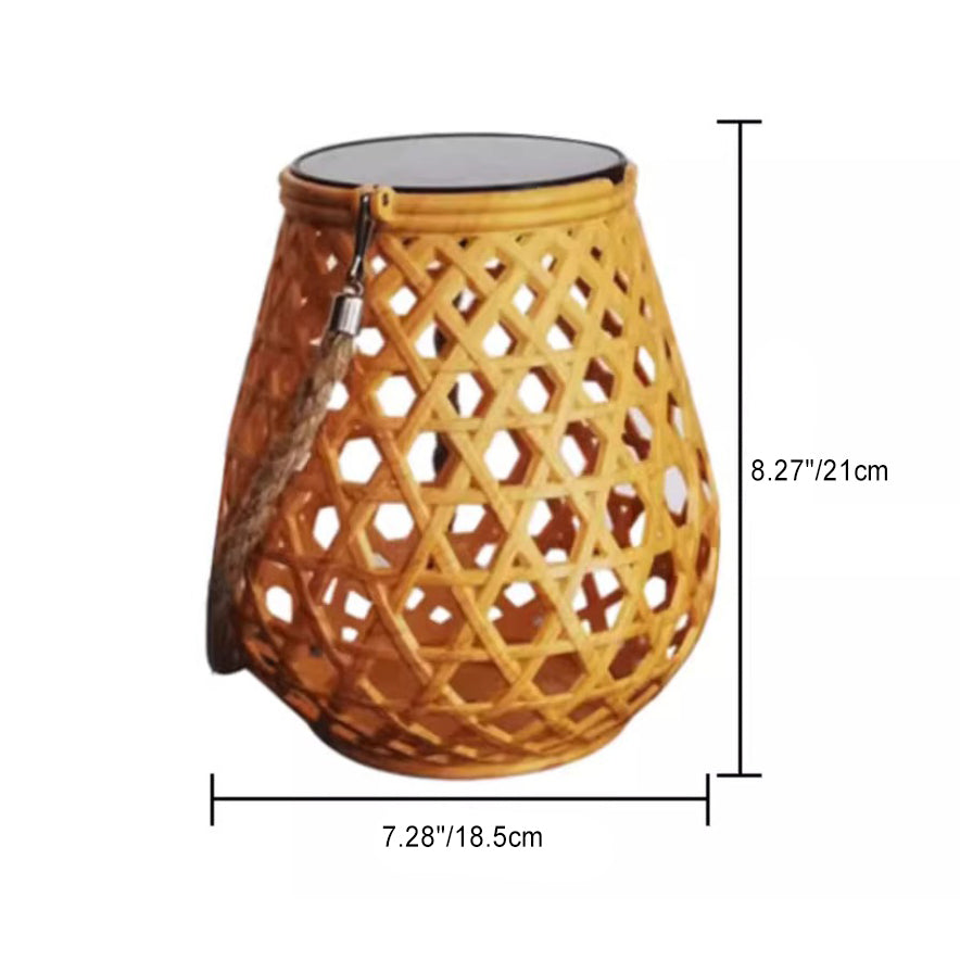 Traditionelles Chinesisches Solar-Wasserdicht Oval Rund Hollow Mesh ABS LED Außen Landschaftslicht Für Garten | Brehn
