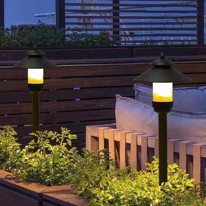 Traditionelle europäische wasserdichte halbrunde Zylinder-Aluminium-Dolomit 1-Licht Außenlandschaftslampe für den Garten | Brehn