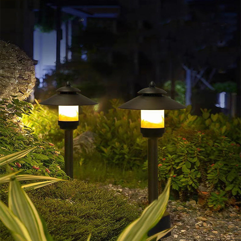 Traditionelle europäische wasserdichte halbrunde Zylinder-Aluminium-Dolomit 1-Licht Außenlandschaftslampe für den Garten | Brehn