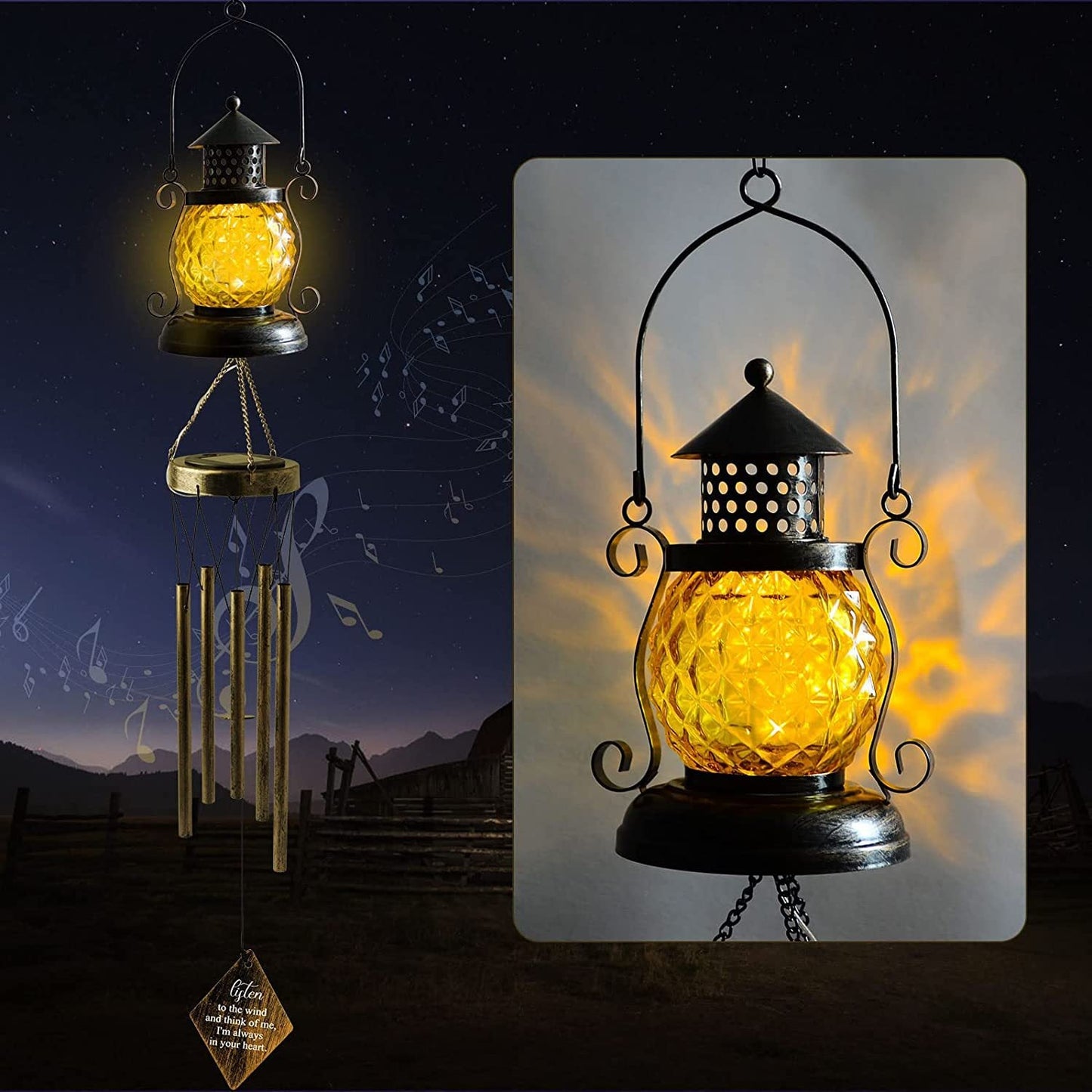 Zeitgenössische skandinavische Solar wasserdichte ovale Scheibe Dreieck Windspiel Eisen Glas Kunststoff LED Außenlicht für Außenpatio | Brehn