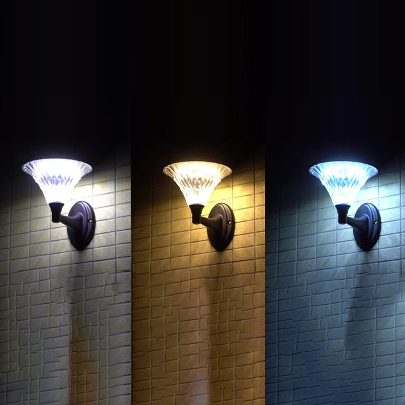 Moderner Minimalistischer Solar Wasserdichter Diamant Runde ABS PC LED Außenlicht Für Außenpatio | Brehn