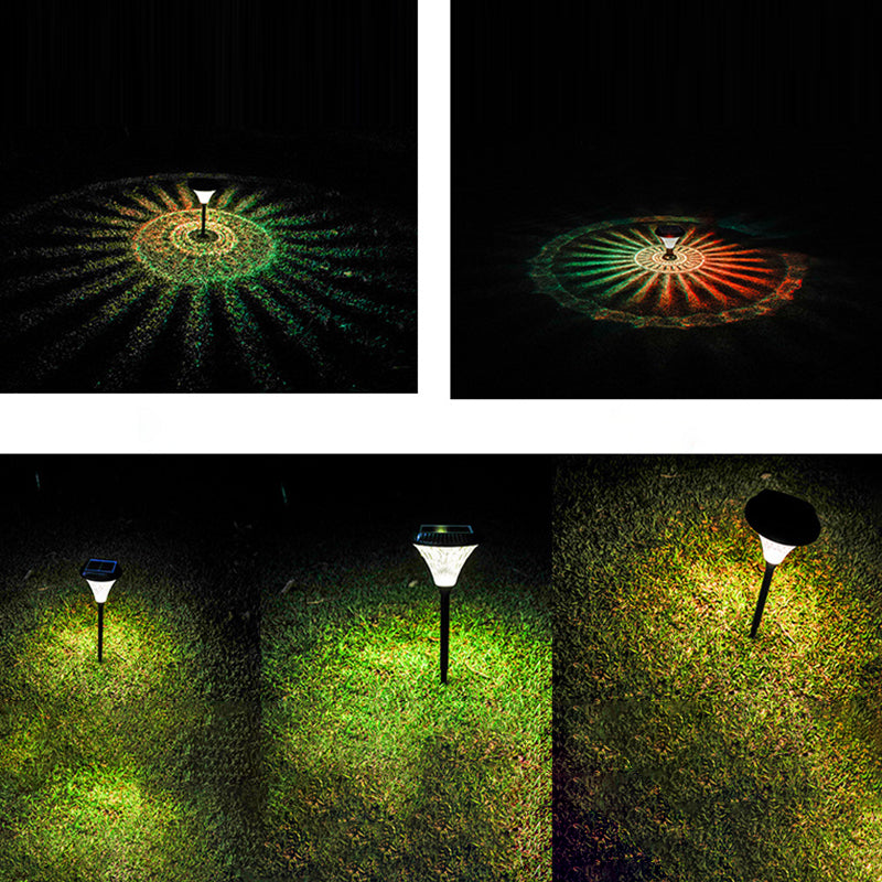 Moderner Minimalistischer Solar Wasserdichter Diamant Runde ABS PC LED Außenlicht Für Außenpatio | Brehn