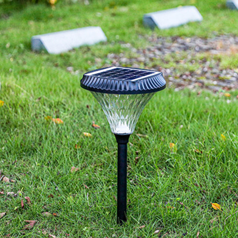 Moderner Minimalistischer Solar Wasserdichter Diamant Runde ABS PC LED Außenlicht Für Außenpatio | Brehn