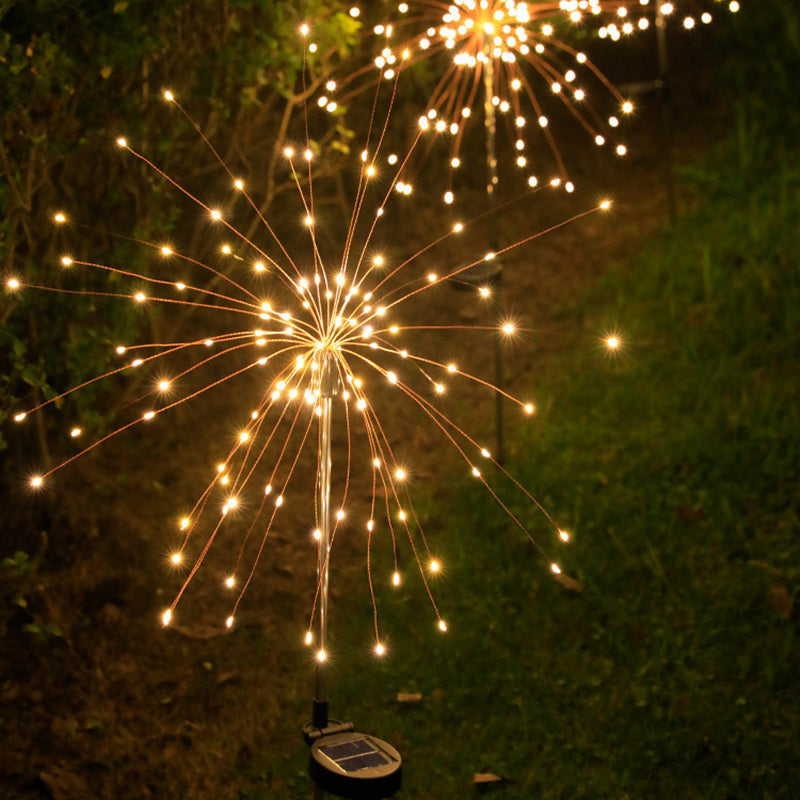 Zeitgenössische industrielle Solarfeuerwerk Edelstahl-LED wasserdichte Landschafts-Insert-Leuchte für Außenpatio | Brehn