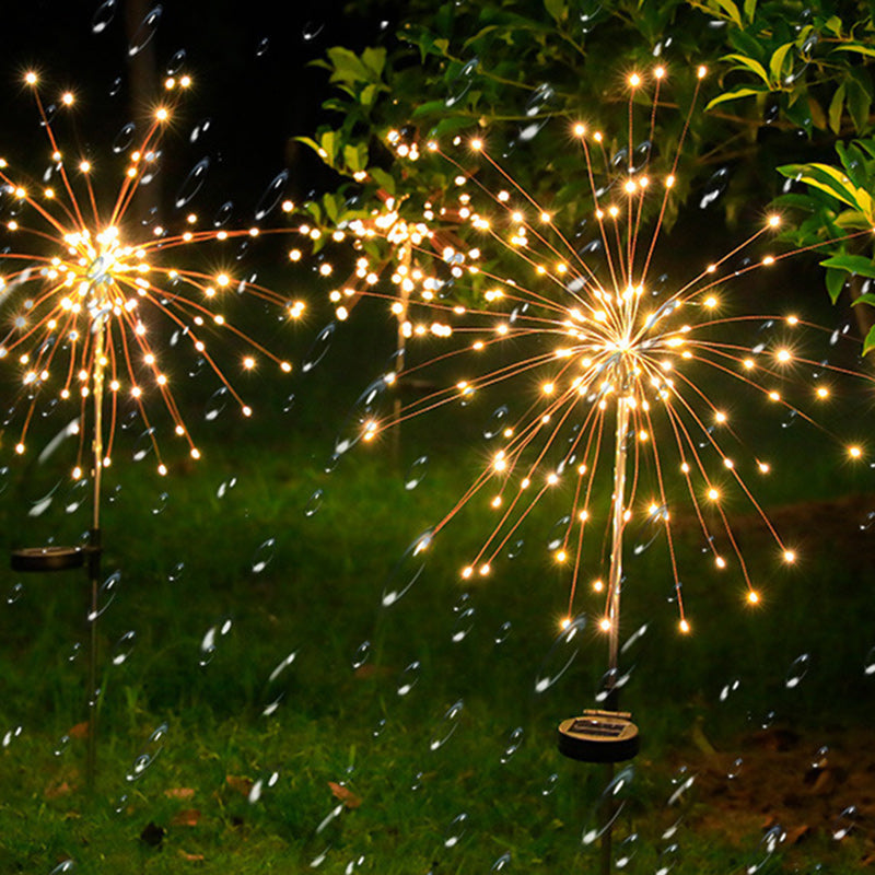 Zeitgenössische industrielle Solarfeuerwerk Edelstahl-LED wasserdichte Landschafts-Insert-Leuchte für Außenpatio | Brehn