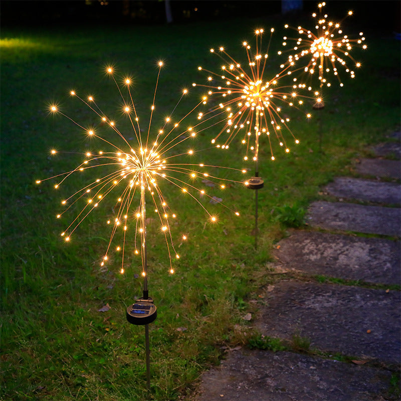 Zeitgenössische industrielle Solarfeuerwerk Edelstahl-LED wasserdichte Landschafts-Insert-Leuchte für Außenpatio | Brehn