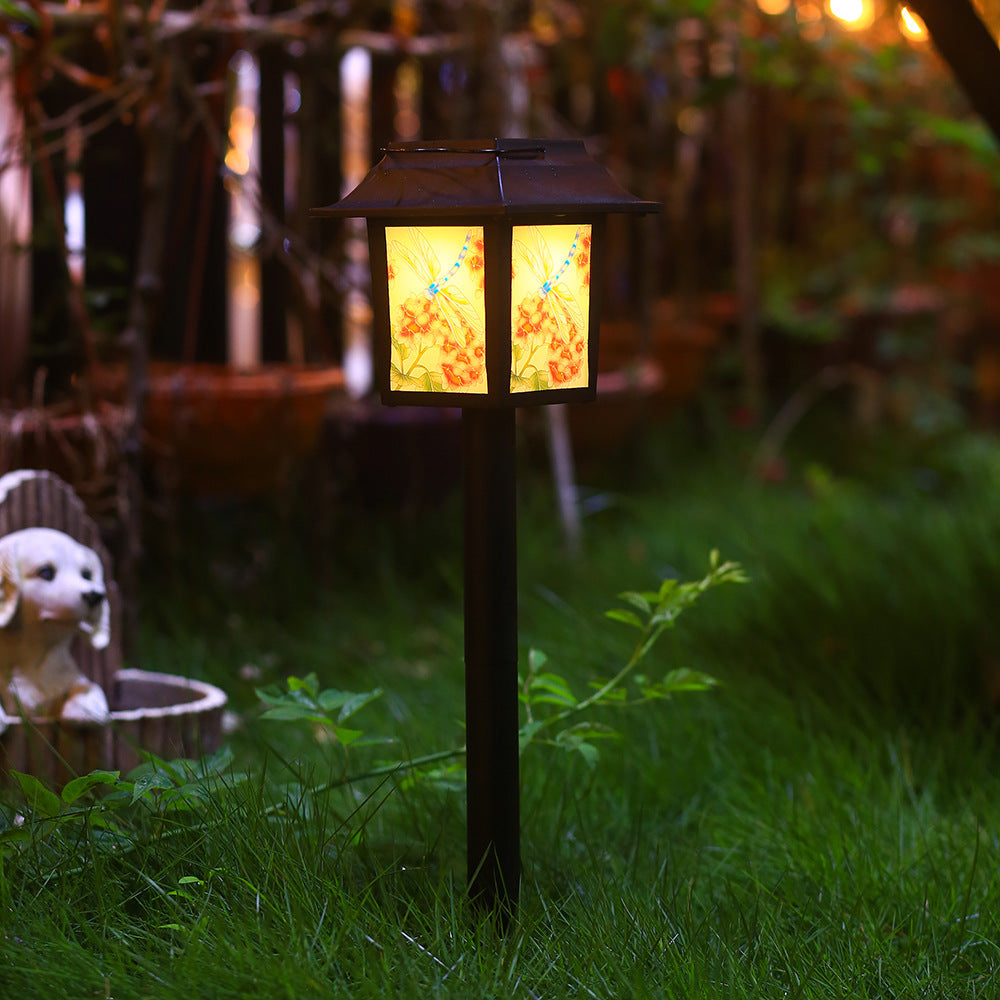 Zeitgenössische industrielle quadratische Eule Muster LED Solar wasserdichte Rasen Einstecklicht für Outdoor Patio | Brehn