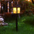 Zeitgenössische industrielle quadratische Eule Muster LED Solar wasserdichte Rasen Einstecklicht für Outdoor Patio | Brehn