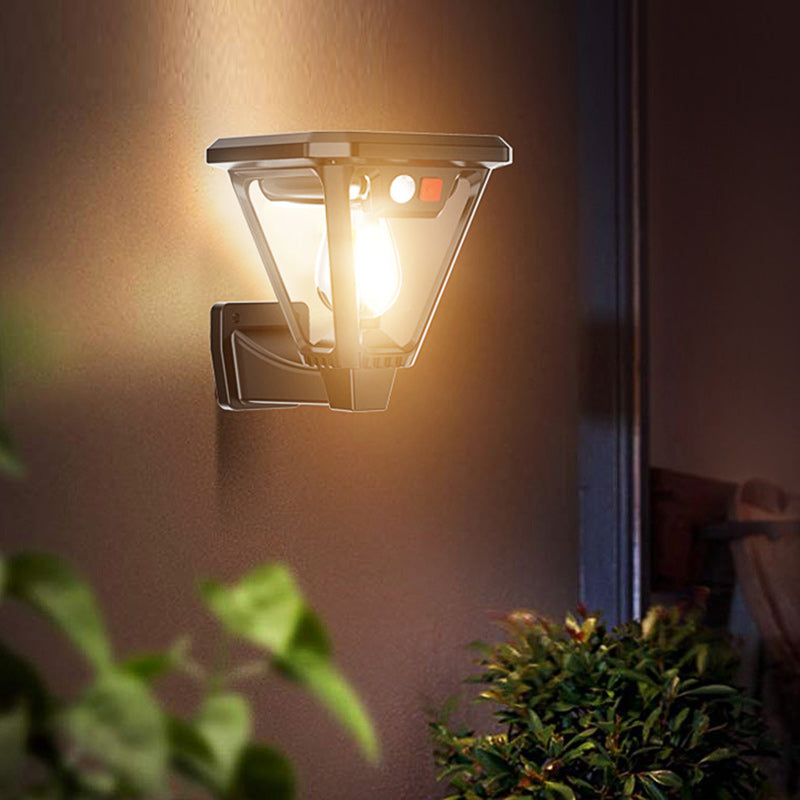 Zeitgenössische industrielle menschliche Körpersensor LED Solar wasserdicht Rasen Einstecklicht für den Außenbereich Patio | Brehn