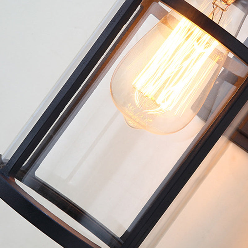 Zeitgenössische industrielle Zylinder Aluminium Glas Shade 1-Licht wasserdichte Wandlaampe für Außenterrasse | Brehn