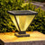 Modern Minimalist Solar Waterproof Square Prismatic Stainless Steel Glass LED Außenleuchte Für Patio | Brehn