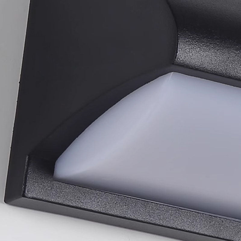Modern Minimalist Wasserdichte Rechteck Oval PC Aluminium LED Wandleuchte Lampe Für Außenbereich | Brehn