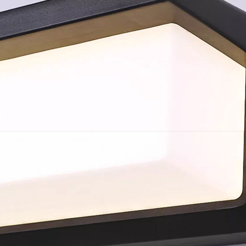 Modern Minimalist Wasserdichte Rechteck Oval PC Aluminium LED Wandleuchte Lampe Für Außenbereich | Brehn