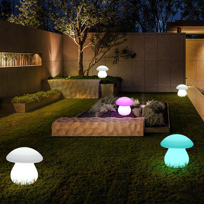 Zeitgenössische kreative solarbetriebene wasserdichte Pilzform PE LED Außenleuchte für die Terrasse | Brehn