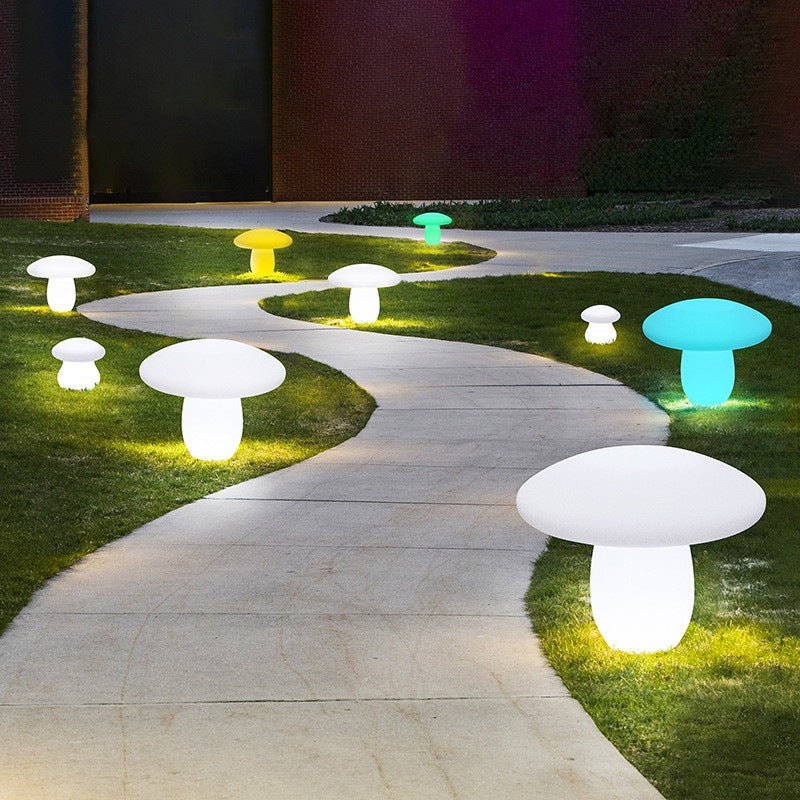 Zeitgenössische kreative solarbetriebene wasserdichte Pilzform PE LED Außenleuchte für die Terrasse | Brehn