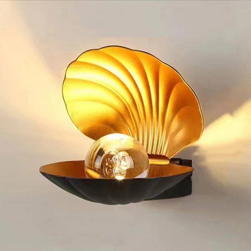 Zeitgenössische kreative wasserdichte Schalen-Aluminium-Acryl-LED-Wandleuchte für den Außenbereich | Brehn