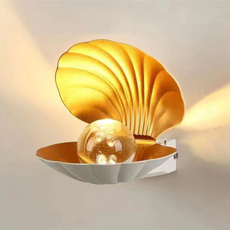 Zeitgenössische kreative wasserdichte Schalen-Aluminium-Acryl-LED-Wandleuchte für den Außenbereich | Brehn