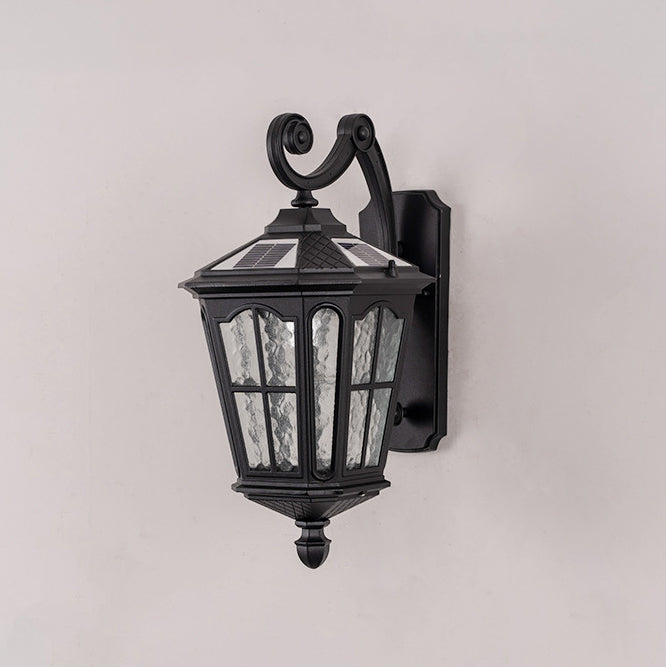 Wasserdichte Wandleuchte aus Aluminium und Glas mit einem Licht für die Terrasse