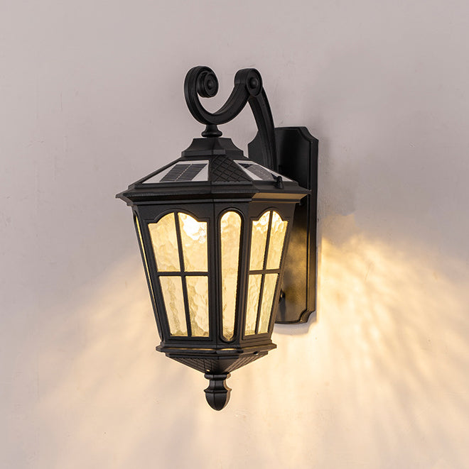 Wasserdichte Wandleuchte aus Aluminium und Glas mit einem Licht für die Terrasse