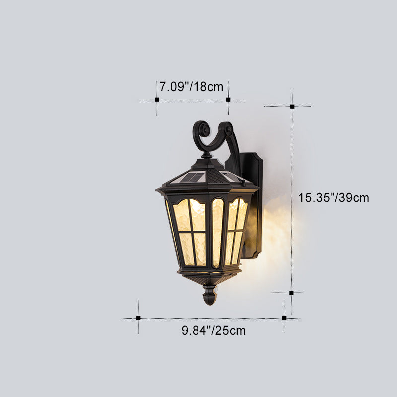 Wasserdichte Wandleuchte aus Aluminium und Glas mit einem Licht für die Terrasse