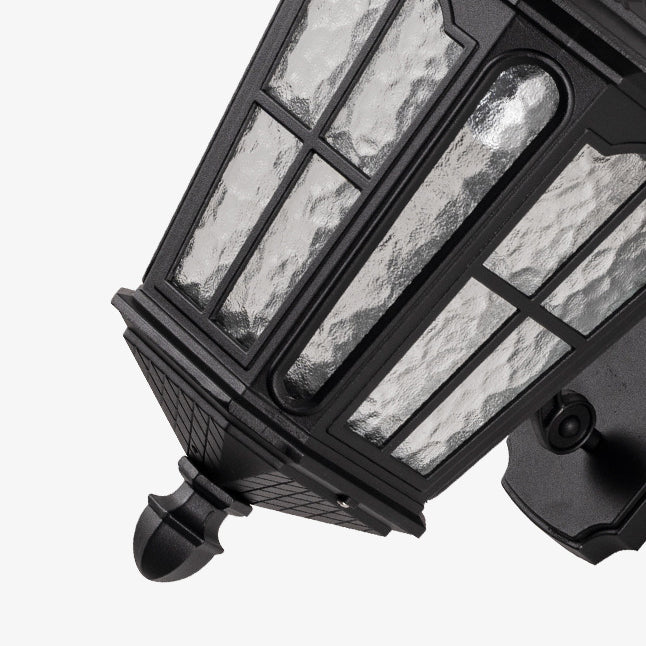 Traditionelle europäische Laterne Wasserdicht Aluminium Glas 1-Licht Wand sconce Lampe Für Außen patio | Brehn