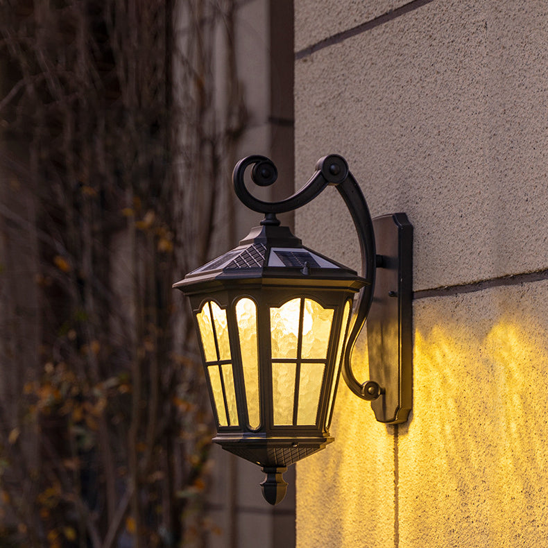 Wasserdichte Wandleuchte aus Aluminium und Glas mit einem Licht für die Terrasse