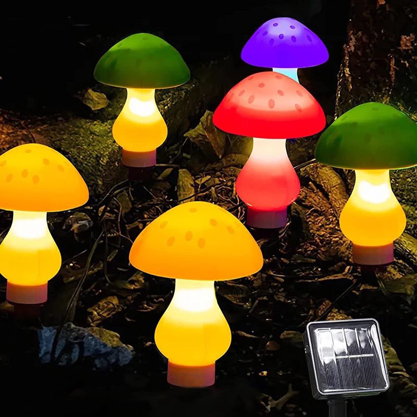 Zeitgenössische kreative wasserdichte Solar-Pilz-Kunststoff-LED-Landschaftsbeleuchtung Außenlichter für den Garten | Brehn