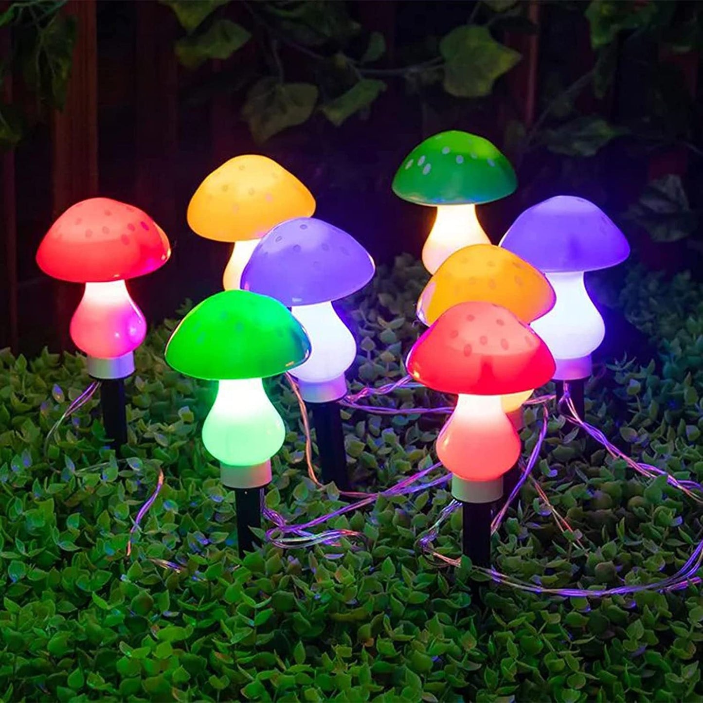 Zeitgenössische kreative wasserdichte Solar-Pilz-Kunststoff-LED-Landschaftsbeleuchtung Außenlichter für den Garten | Brehn