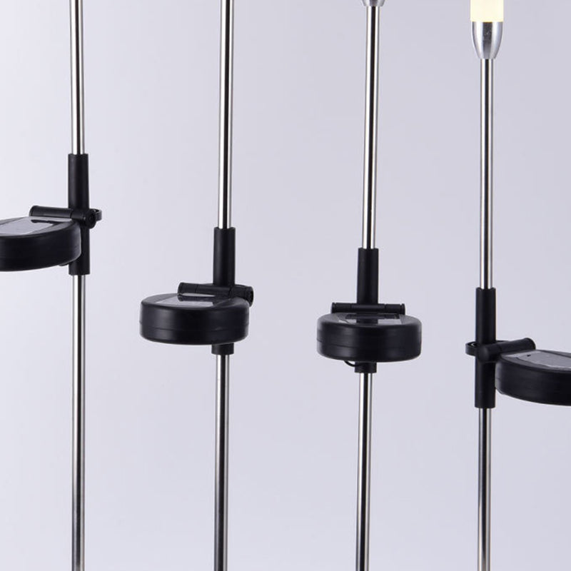 Moderne Art Deco wasserdichte Solar-Zylinder-Acryl-Aluminium-Edelstahl-ABS-LED-Außenleuchte Landschaftsbeleuchtung für den Garten | Brehn