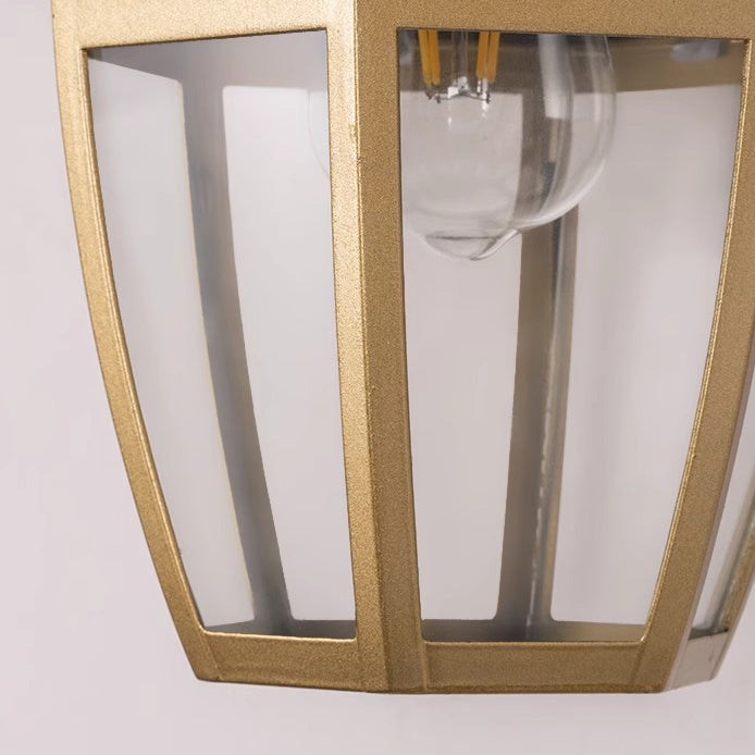 Zeitgenössische nordische runde Gericht wasserdichte Glas-Hardware 1-Licht Wandleuchte Lampe für Außenpatio | Brehn