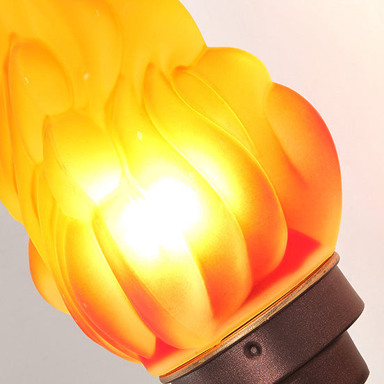 Traditionelle Vintage Fackelträgerform Glas Aluminium 1-Licht Wandlampe Für Außenbereich Patio | Brehn
