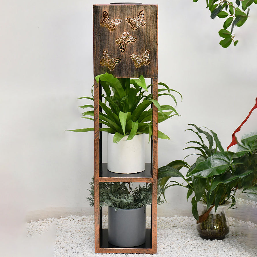 Moderne Minimalistische Rechteck Schmetterling Kolibri Libelle Eisen LED Außenlicht Für Garten | Brehn