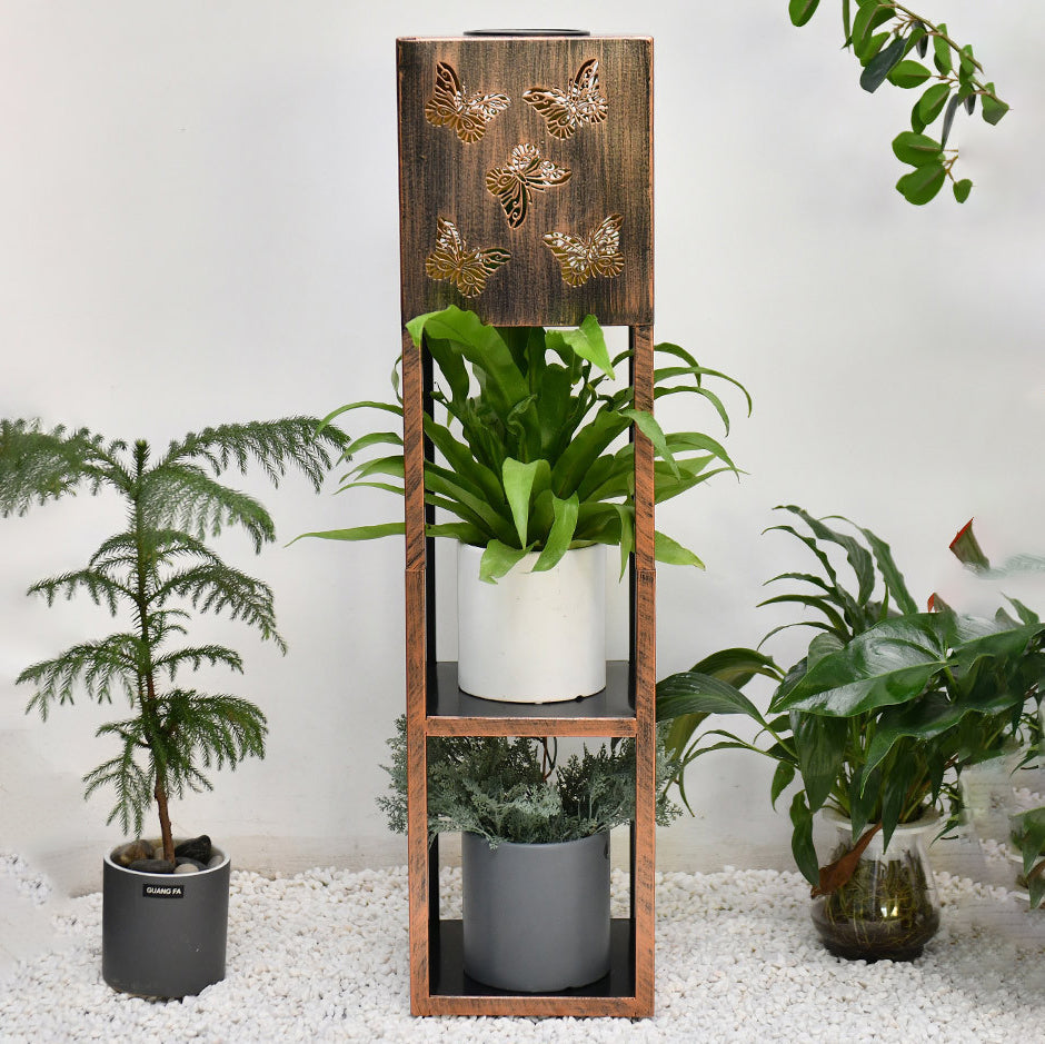 Moderne Minimalistische Rechteck Schmetterling Kolibri Libelle Eisen LED Außenlicht Für Garten | Brehn