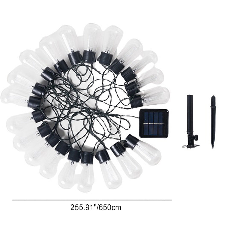Moderner minimalistische runde lange Linien-Glas-Eisen-LED-Lichterkette für den Garten | Brehn