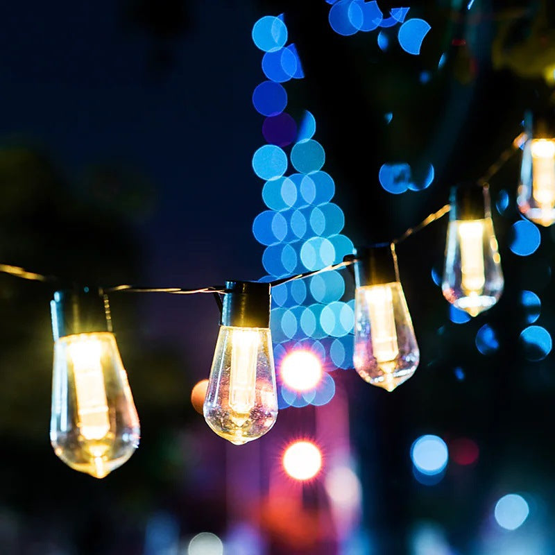Moderner minimalistische runde lange Linien-Glas-Eisen-LED-Lichterkette für den Garten | Brehn