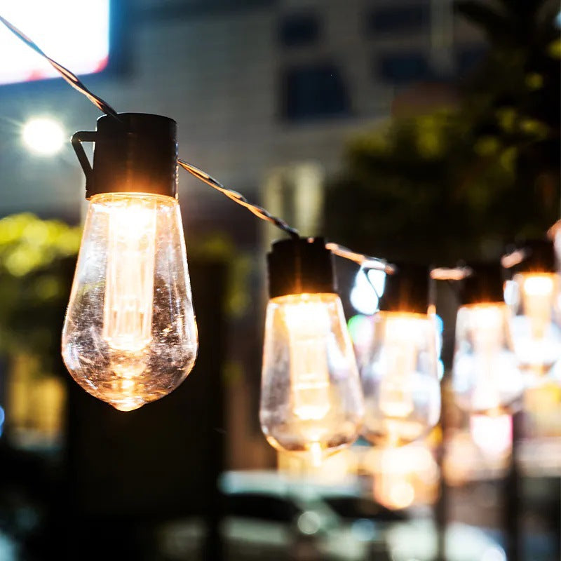 Moderner minimalistische runde lange Linien-Glas-Eisen-LED-Lichterkette für den Garten | Brehn