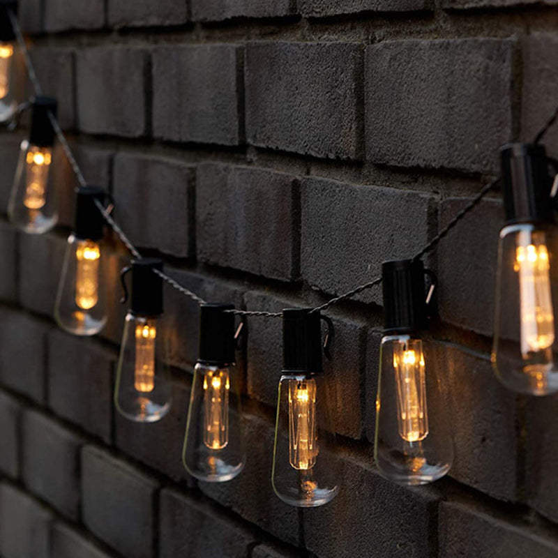 Moderner minimalistische runde lange Linien-Glas-Eisen-LED-Lichterkette für den Garten | Brehn