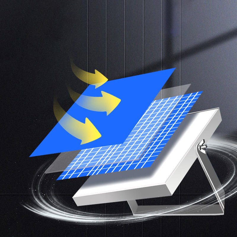 Moderne Einfachheit Rechteck Solar Wasserdicht ABS LED Wandlampe für Garten | Brehn