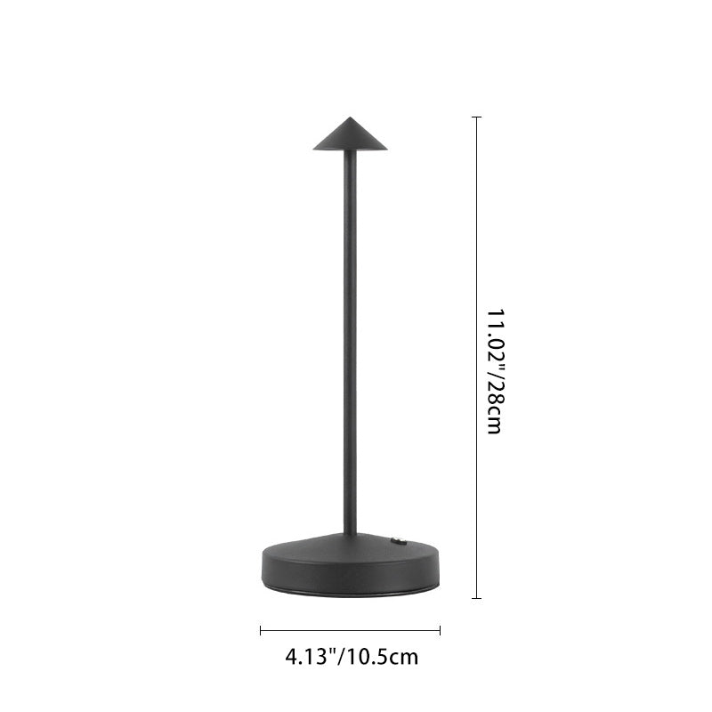Brehn | Moderne Einfachheit Triangle Cone Runde Acrylzylinder Eisen LED Tischlampe für das Wohnzimmer