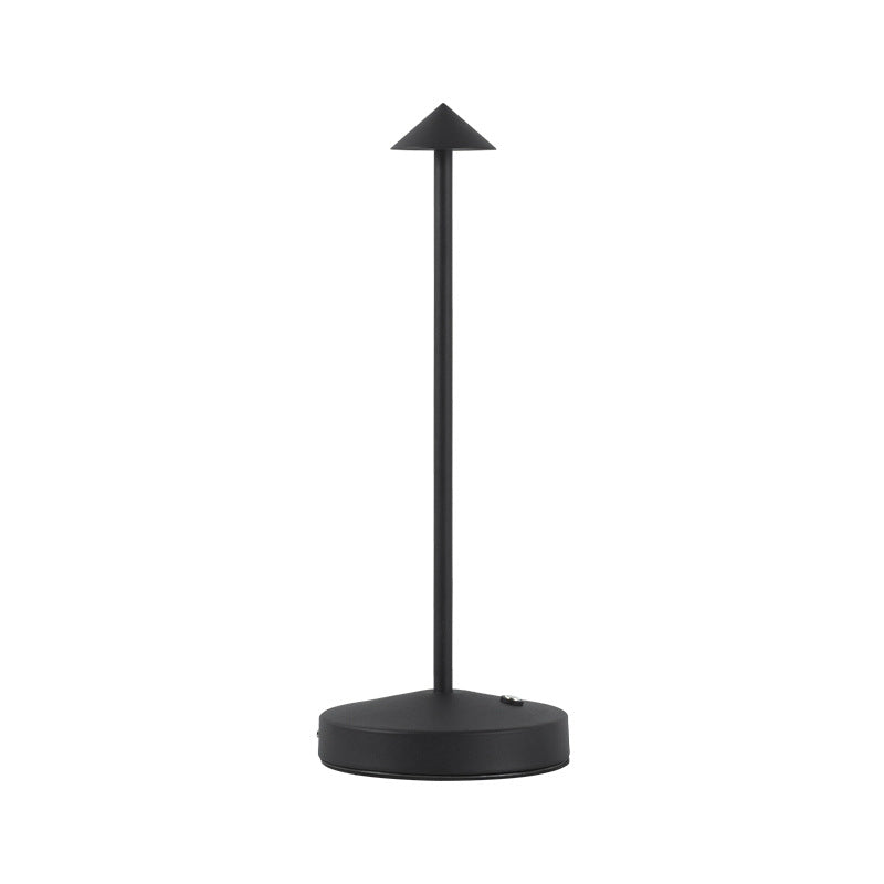 Brehn | Moderne Einfachheit Triangle Cone Runde Acrylzylinder Eisen LED Tischlampe für das Wohnzimmer