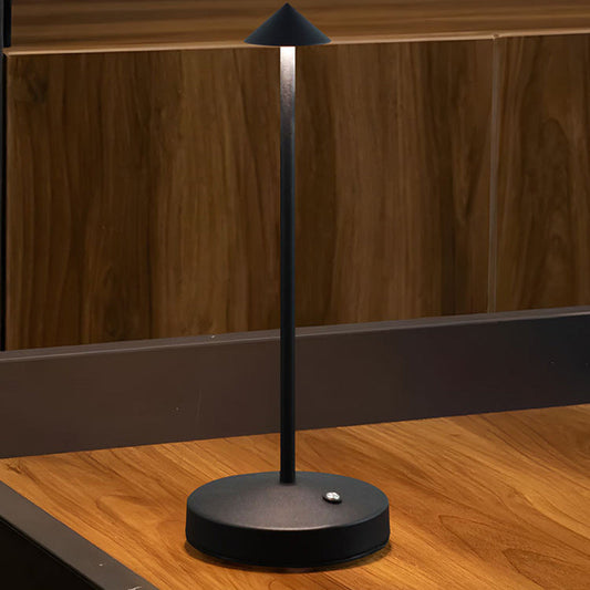 Brehn | Moderne Einfachheit Triangle Cone Runde Acrylzylinder Eisen LED Tischlampe für das Wohnzimmer