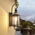Traditionelle Vintage Runde Zylinder Glas Kupfer 1-Licht Wandleuchte Lampe Für Garten | Brehn