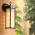 Moderner Minimalistischer Quadrat Rechteck Rund Glas Aluminium 1-Licht Wandleuchte Lampe Für Garten | Brehn