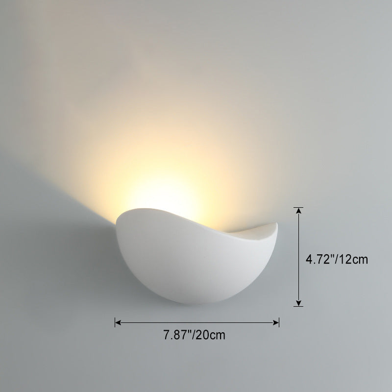 Modern Minimalist Triangle Vogel-Nest Halbbogen Wasserfest Aluminium LED Wandleuchte Lampe Für Outdoor Terrasse | Brehn
