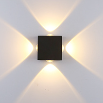 Moderne Minimalistische Runde Quadratische Orb Linse Aluminium LED Wand Sconces Lampe Für Garten | Brehn