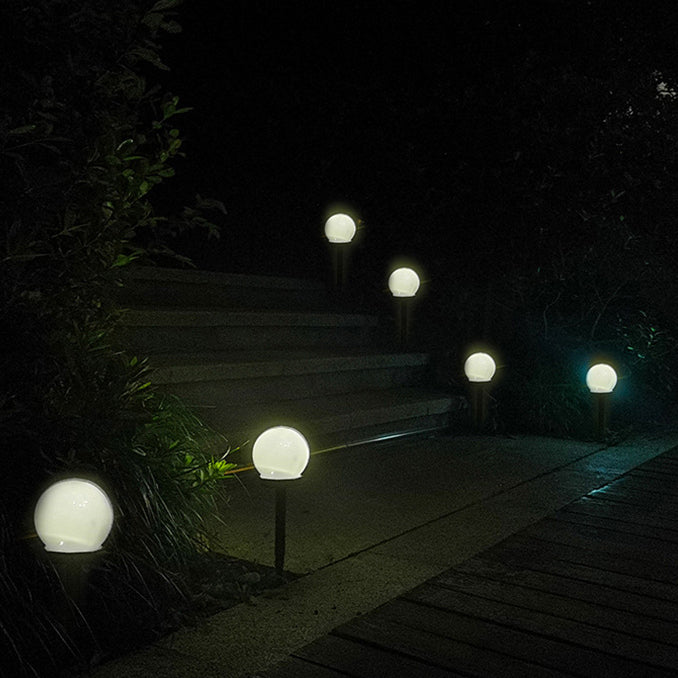 Modern minimalist Solar wasserdicht ABS Ball LED Landschaft Beleuchtung Außenlicht für Garten | Brehn