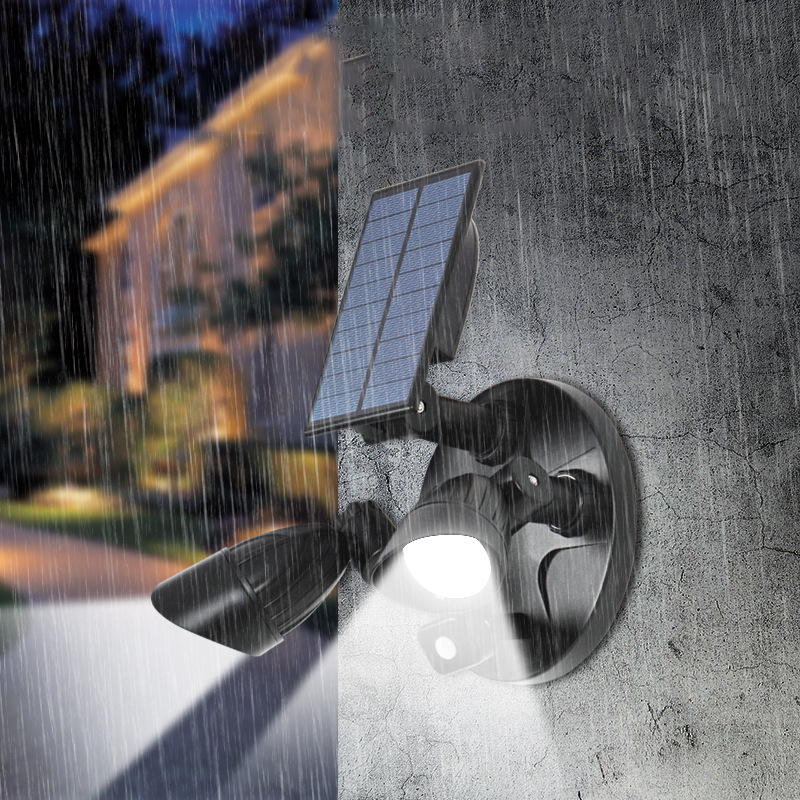 Moderne Einfachheit Solar Wasserdichte ABS PC Überwachungskamera Rotierbare Bewegungsmelder LED Wandleuchte für den Außenbereich | Brehn